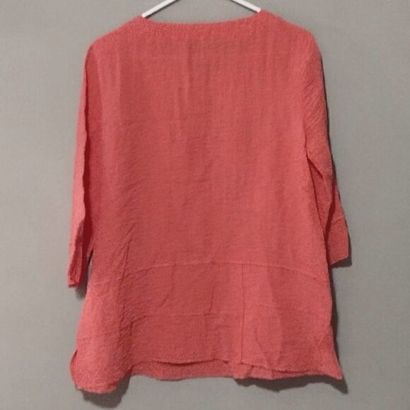 Ali Miles Women's Size Medium Bubblegum Pink Tunic Top, See Description Please - Picture 4 of 6